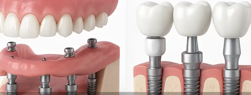 فرق اوردنچر با ایمپلنت: انتخاب میان ثبات، راحتی و دوام