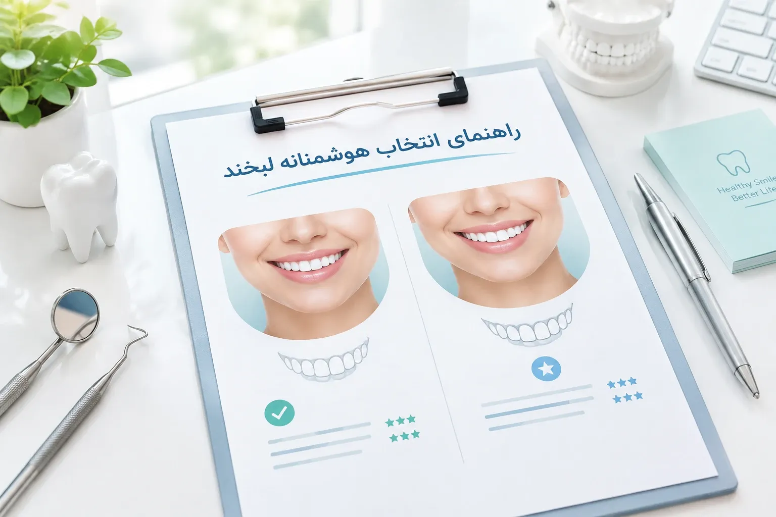 بررسی میزان تغییر رنگ و مقاومت در برابر لکه در لمینت و کامپوزیت ونیر